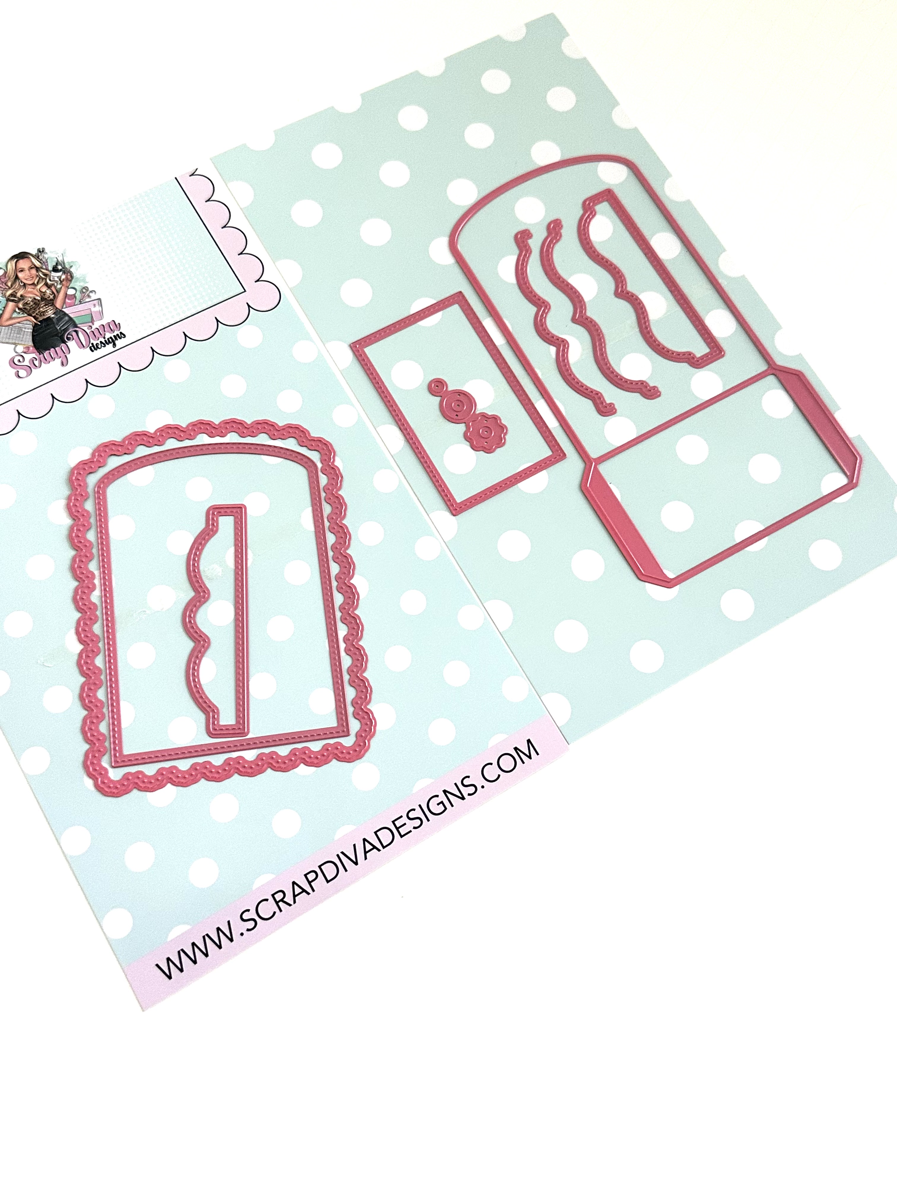 Scrapdiva Library Card Pocket