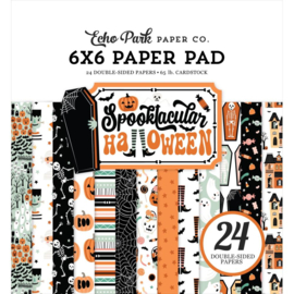 Echo Park Double-Sided Cardstock Paper Pad 6"X6" Spooktacular Halloween  