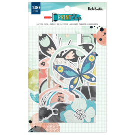 Vicki Boutin Print Shop Paperie Pack 200/Pkg Paper Pieces & Washi Stickers