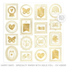 Cocoa Vanilla HAPPY DAYS – SPECIALTY PAPER WITH GOLD FOIL  