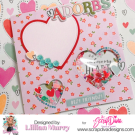 Scrapdiva Double Stitch Heart Nesting Set   