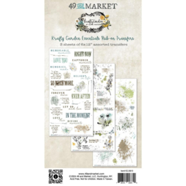 49 And Market Krafty Garden Rub-On Transfer Set Essentials 