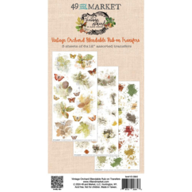 49 And Market Rub-On Transfer Set Vintage Orchard Blendable  