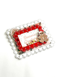 Scrapdiva Heart Border Rectangle  