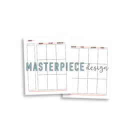 Masterpiece Design – Planner Inserts 6×8″ – Pink  