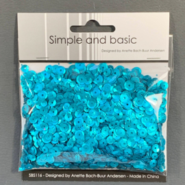 Simple and Basic Turquoise Sequin Mix (SBS116)