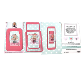 Scrapdiva 3D TV Box Die Set  preorder
