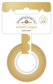 Doodlebug Design Gold Scallop Washi Tape