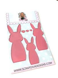 Scrapdiva Slimline Bunnies