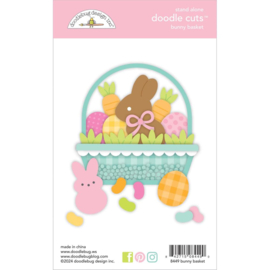 Doodlebug Doodle Cuts Dies Bunny Basket PREORDER