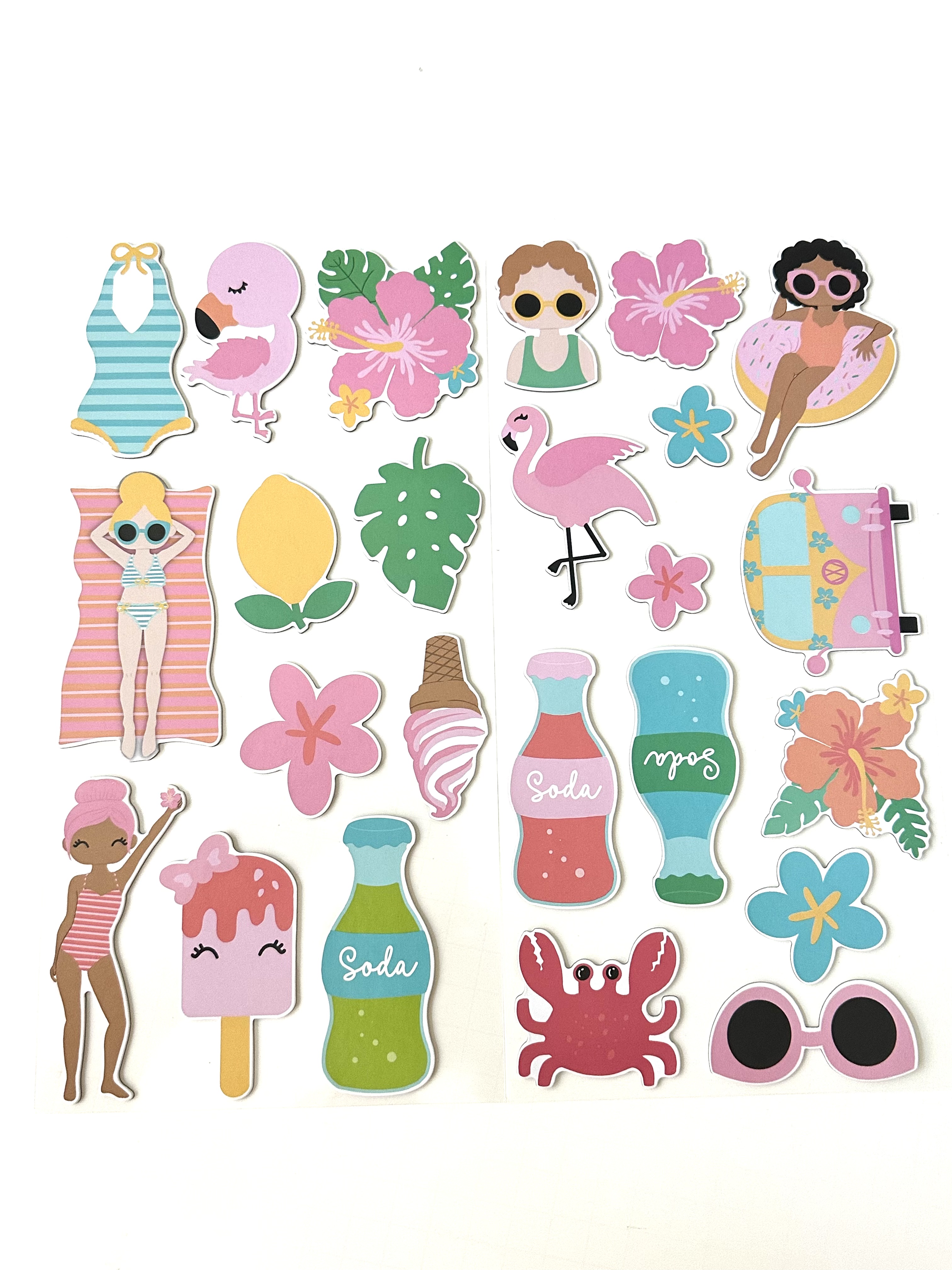 Scrapdiva Hello Sunshine Chipboard Stickers
