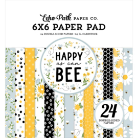 Echo Park Double-Sided Paper Pad 6"X6" Happy As Can Bee