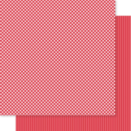 Bella Besties Gingham & Stripes Double-Sided Cardstock 12X12 Mcintosh