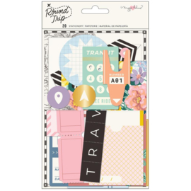 Maggie Holmes Round Trip Stationery Pack 20/Pkg W/Gold Foil
