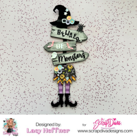 Scrapdiva Crossroad Sign  