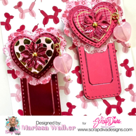 Scrapdiva Heart Paperclip 