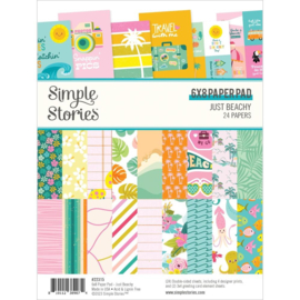 Simple Stories Double-Sided Paper Pad 6"X8" 24/Pkg Just Beachy  