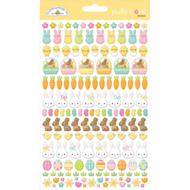 Doodlebug Puffy Stickers Icons, Bunny Hop PREORDER