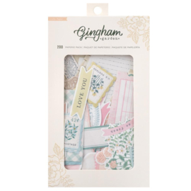 Crate Paper Gingham Garden Paperie Pack 200/Pkg Paper Pieces & Washi Stickers  