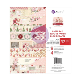 Prima Marketing Double-Sided Paper Pad 8"X8" 32/Pkg 25 & Peppermint By Frank Garcia  