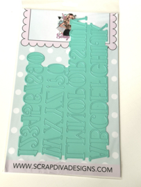 Scrapdiva Uppercase Alphabet & Numbers