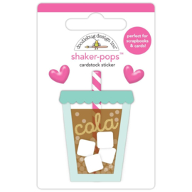 Doodlebug Shaker-Pops 3D Stickers 12/Pkg Soda Sweet, Hello Again 