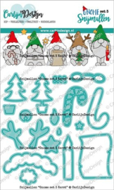 CarlijnDesign Snijmallen Gnome Set 3 Kerst (CDSN-0197)