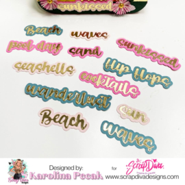 Scrapdiva Beach Words #2