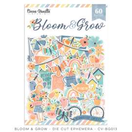 Cocoa Vanilla BLOOM & GROW – DIE CUT EPHEMERA  