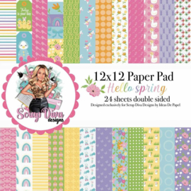 Scrapdiva Hello Spring 12x12 Paper