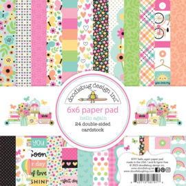 Doodlebug Double-Sided Paper Pad 6"X6" Hello Again  