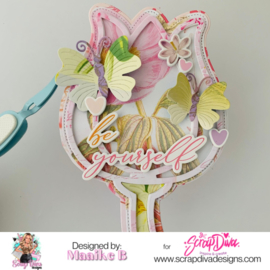 Scrapdiva Tulip Shaker Mini Album  