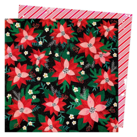 Vicki Boutin Peppermint Kisses Dbl-Sided Cardstock 12"X12" Floral Sprig 