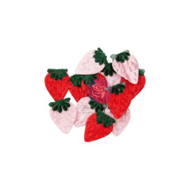 Prima Marketing Strawberry Milkshake Velvet Strawberries 12/Pkg  