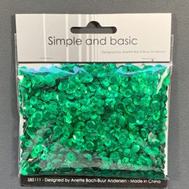 Simple and Basic Green Sequin Mix (SBS111)