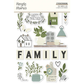 Simple Stories Sticker Book 12/Sheets The Simple Life, 382/Pkg