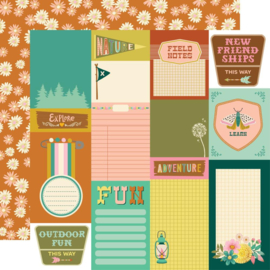Simple Stories Trail Mix Double-Sided Cardstock 12"X12" Journal Elements  