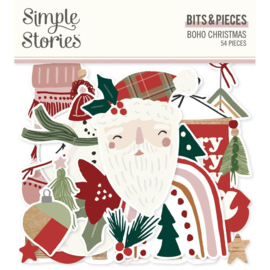 Simple Stories Boho Christmas Bits & Pieces Die-Cuts 54/Pkg  