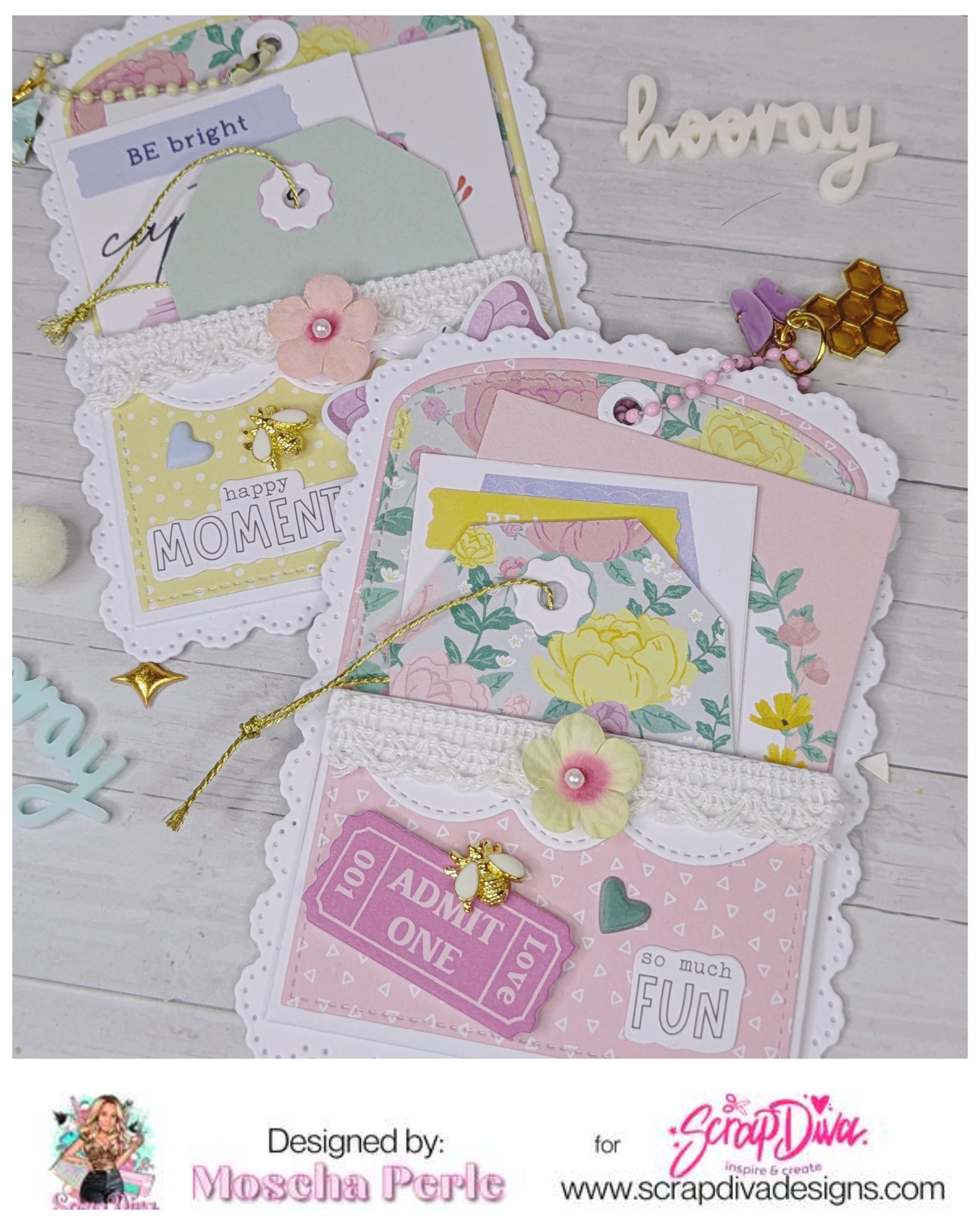 Scrapdiva Library Card Pocket