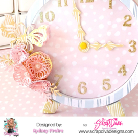 Scrapdiva Vintage Alarm Clock Mini Album