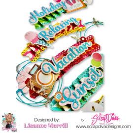 Scrapdiva Holiday Word Set