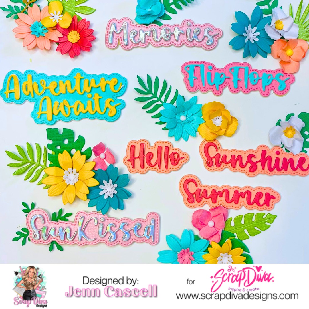 Scrapdiva Summer Words #1 - 2025  