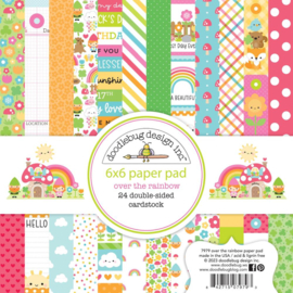 Doodlebug Double-Sided Paper Pad 6"X6" 24/Pkg Over The Rainbow  