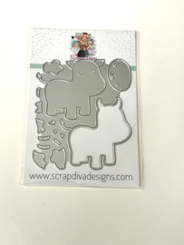 Scrapdiva Cute Cow  