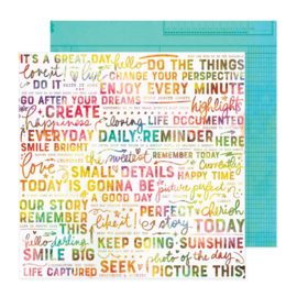 Vicki Boutin Bold And Bright Double-Sided Cardstock 12"X12" Daily Reminder 