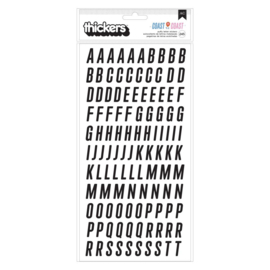American Crafts Coast-to-Coast Thickers Stickers 245/Pkg Alpha  