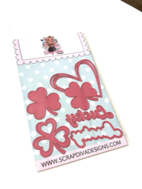 Scrapdiva Lucky Heart Shaker