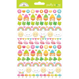 Doodlebug Puffy Stickers Over The Rainbow Icons  