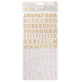 Maggie Holmes Woodland Grove Thickers Stickers 216/Pkg Shimmers Alpha  