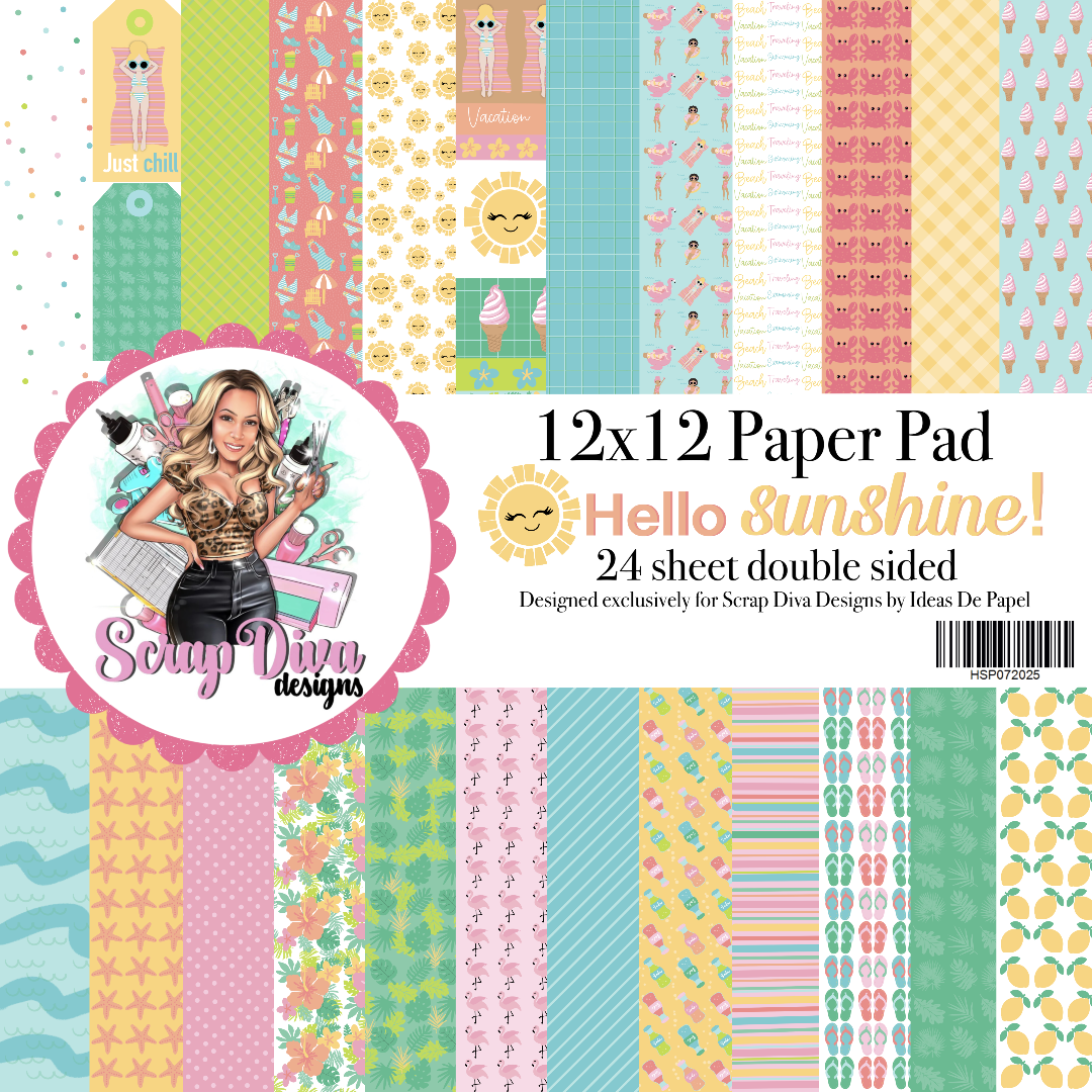 Scrapdiva Hello Sunshine 12x12 Paper
